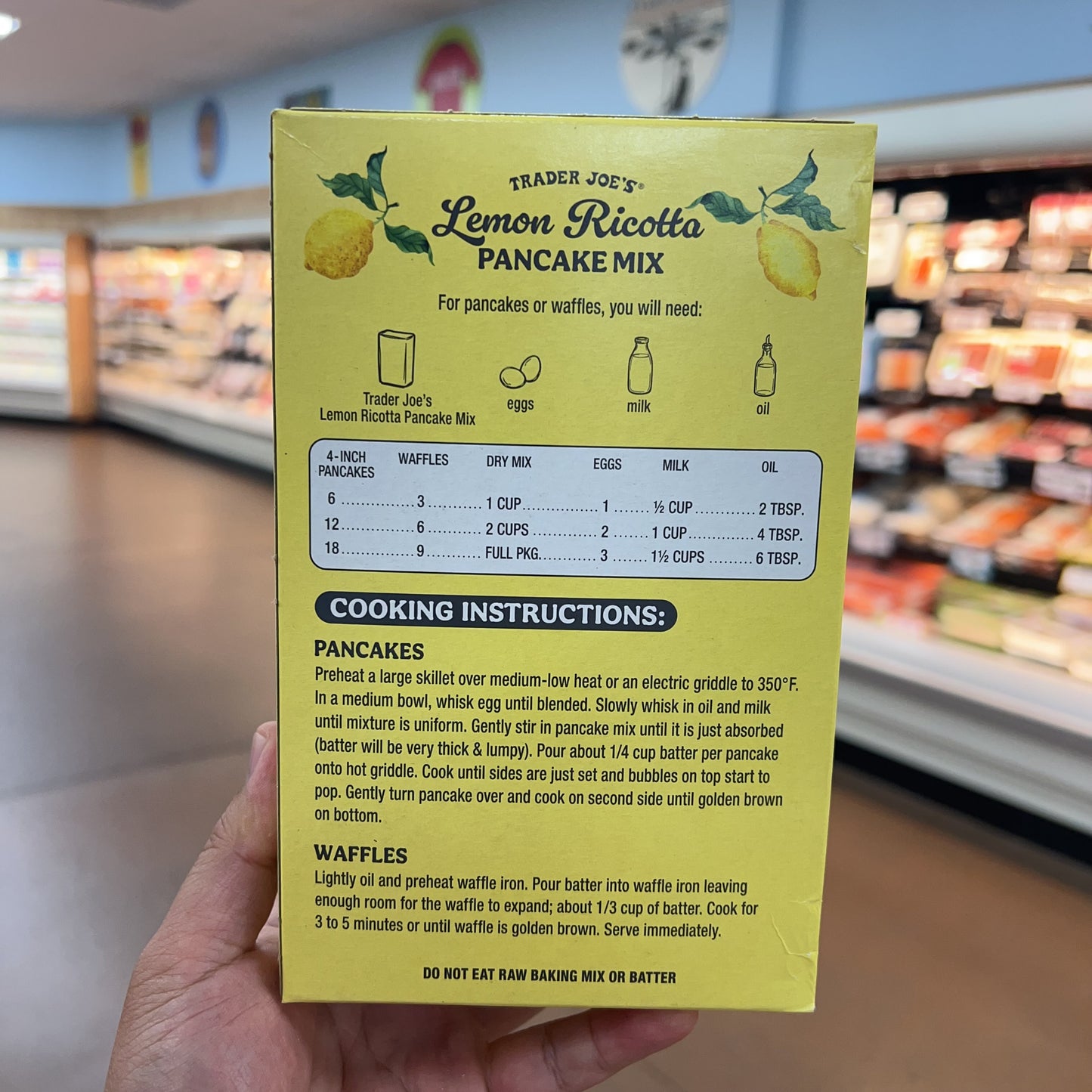 Trader Joe's Lemon Ricotta Pancake Mix 14.3 oz product image 3
