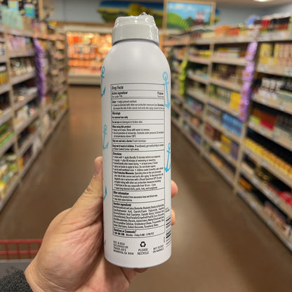 Trader Joe's Zinc Oxide Mineral Sunscreen Spray SPF 30 — broad spectrum UVA UVB protection label detail