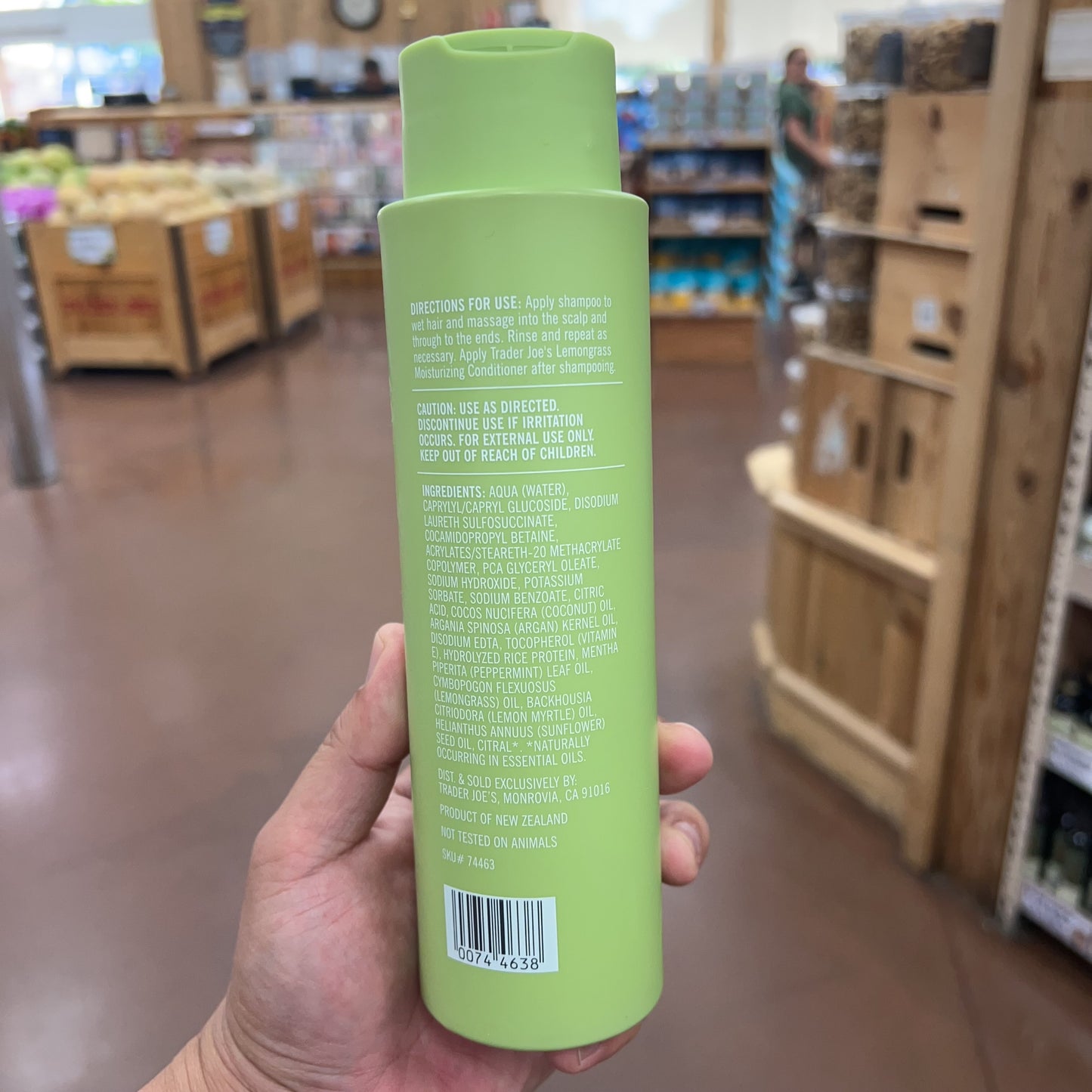 Trader Joe's Lemongrass Moisturizing Shampoo