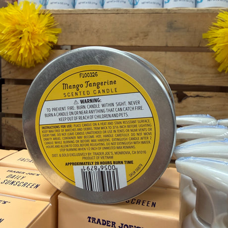 Trader Joe's Mango Tangerine Scented Candle