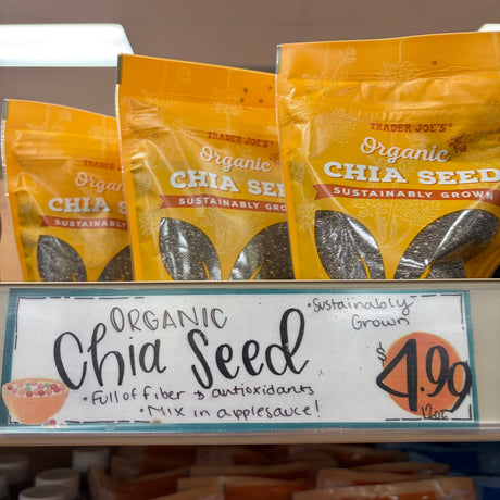Trader Joe’s Organic Chia Seeds – USDA Organic Omega-3 Superfood, 12 oz (340g)