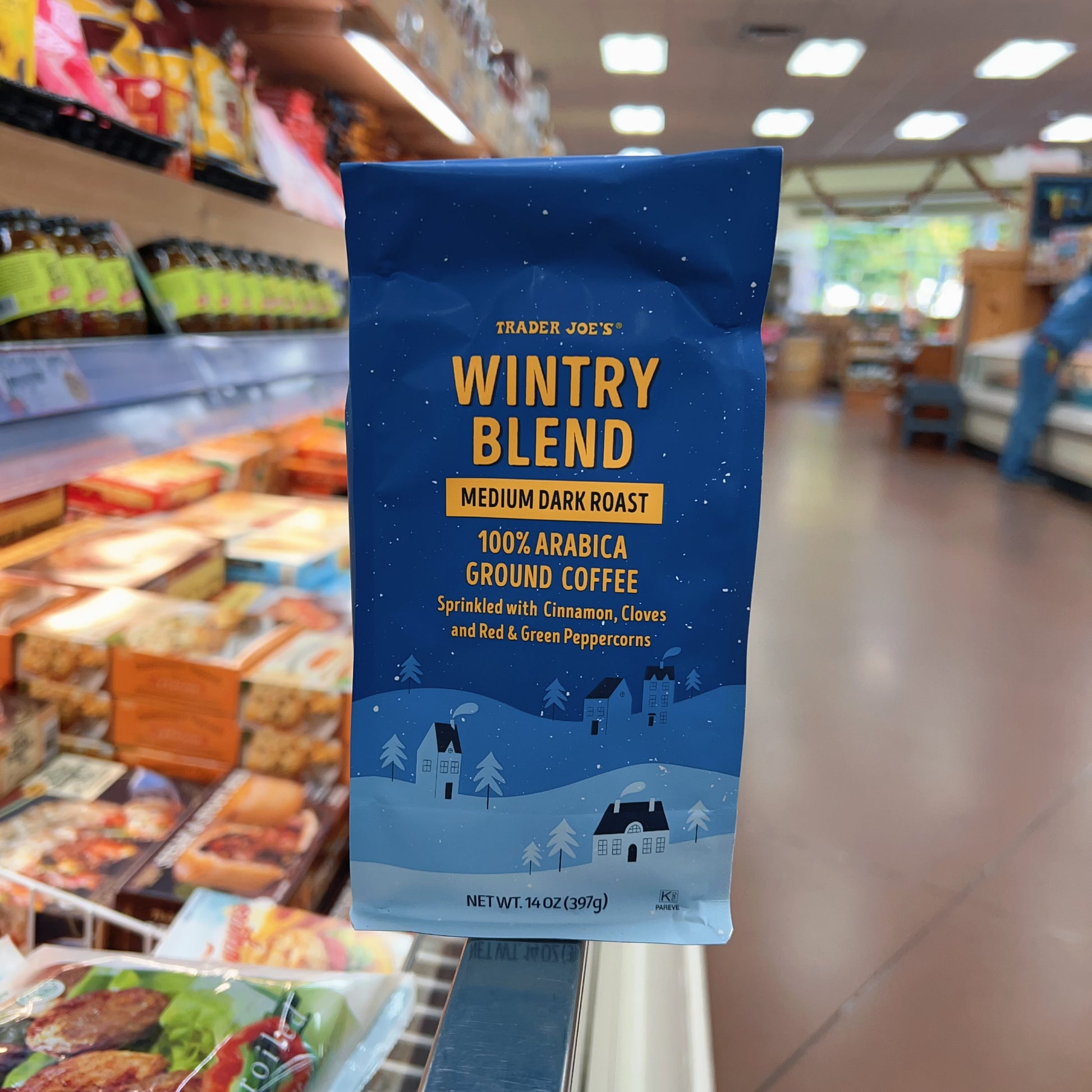 Trader Joe's Wintry Blend Medium Dark Roast Ground Coffee 14oz 397g