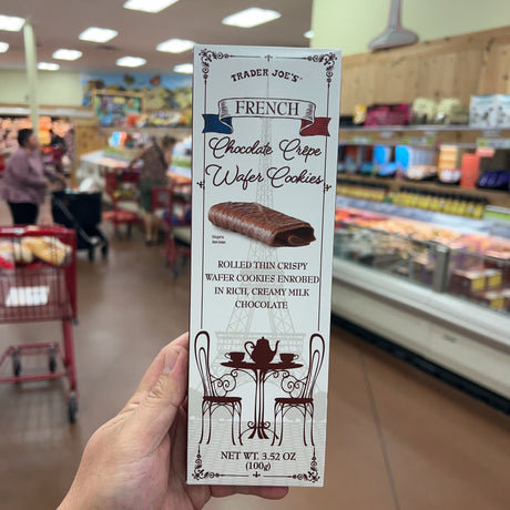 Trader Joe's French Chocolate Crepe Wafer Cookies 3.52 oz – package detail view 3