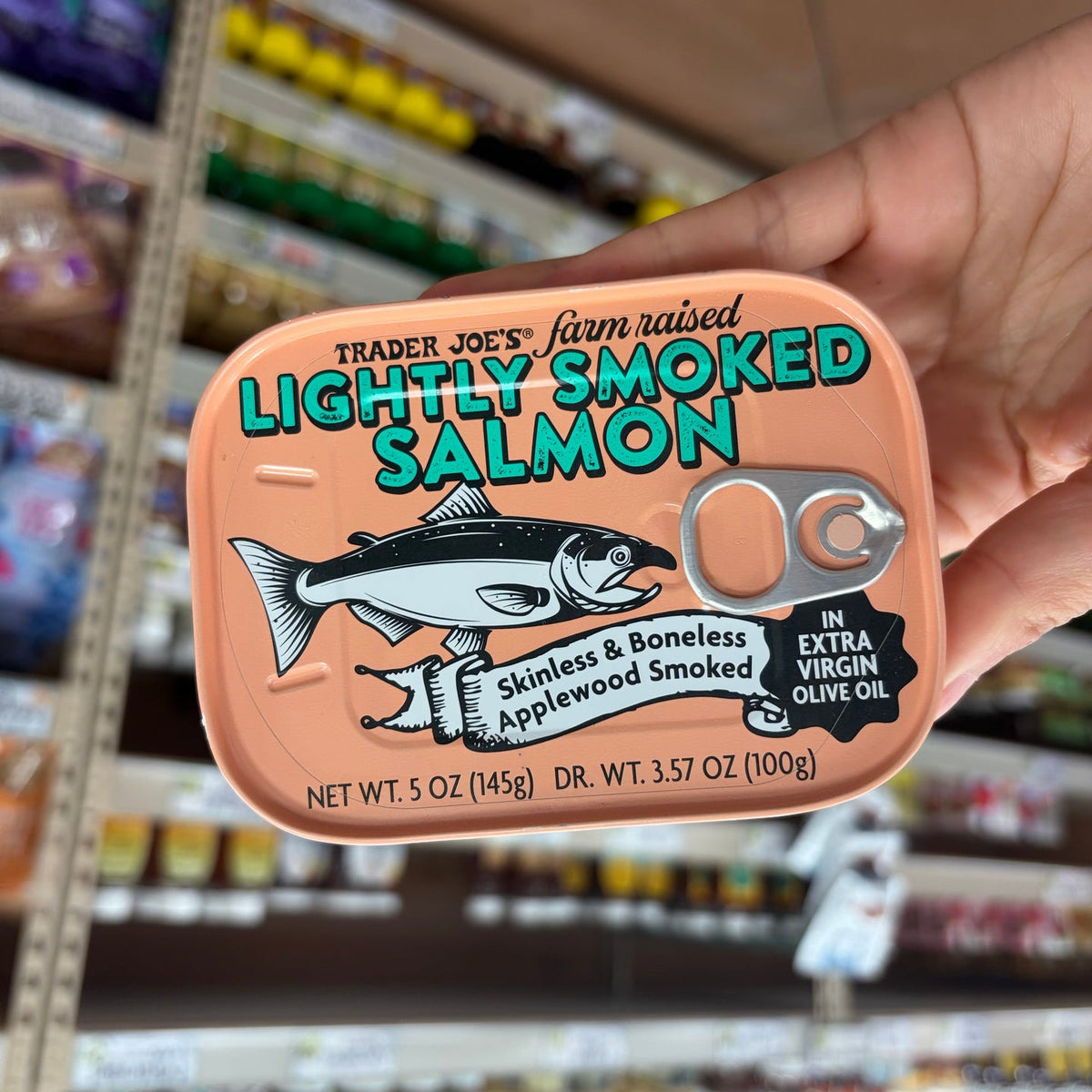 Trader Joe's Lightly Smoked Salmon in Extra Virgin Olive Oil 5 oz