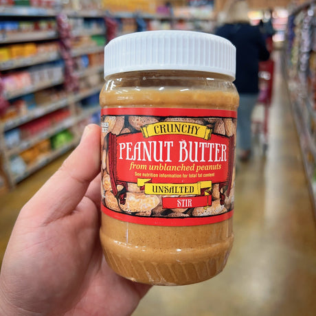 Trader Joe's Peanut Butter from Unblanched Peanuts No Additives 16 oz