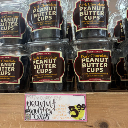 Trader Joe's Dark Chocolate Peanut Butter Cups, 16 oz (1 lb / 454g)