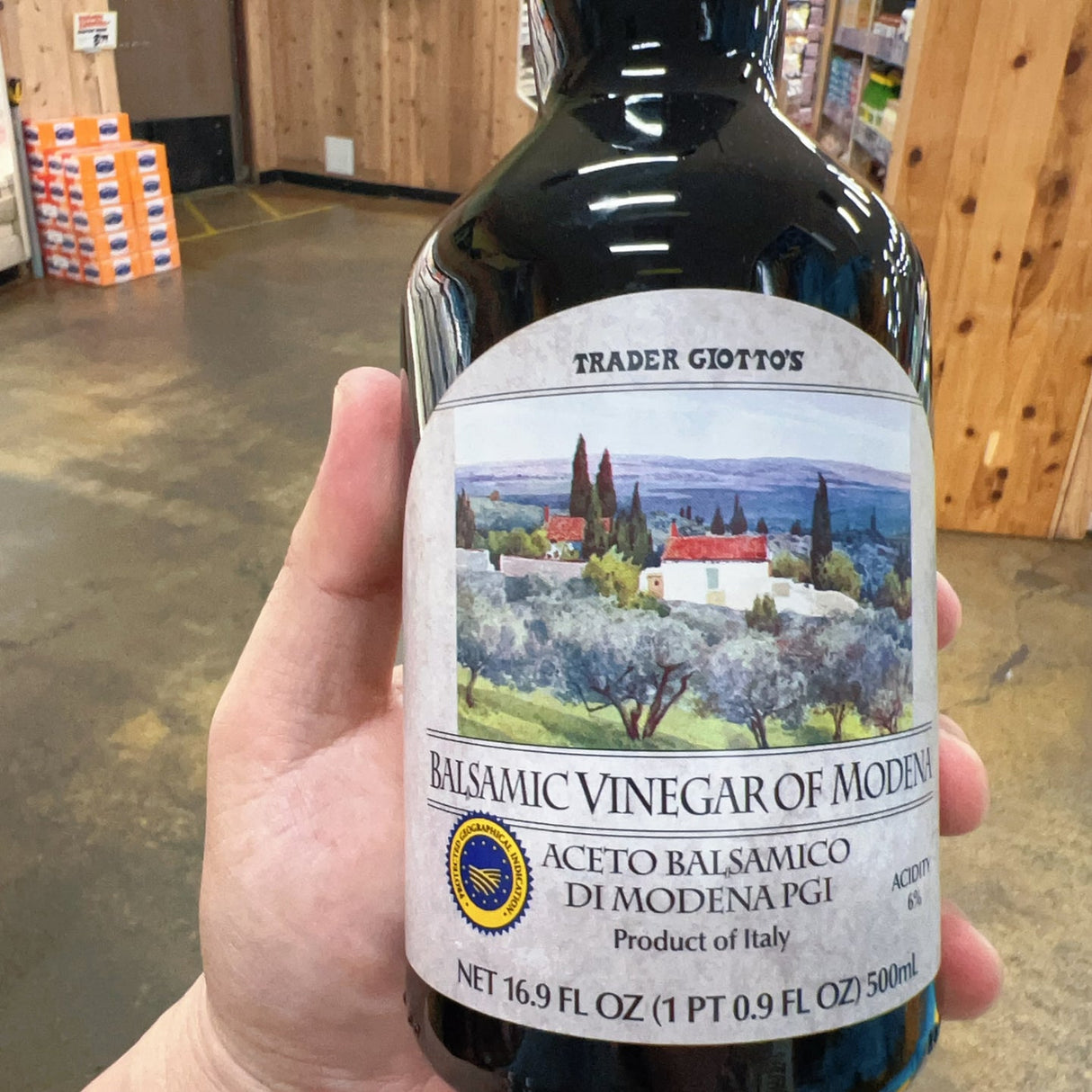 Trader Joe's Balsamic Vinegar of Modena PGI Certified Product of Italy 16.9 fl oz