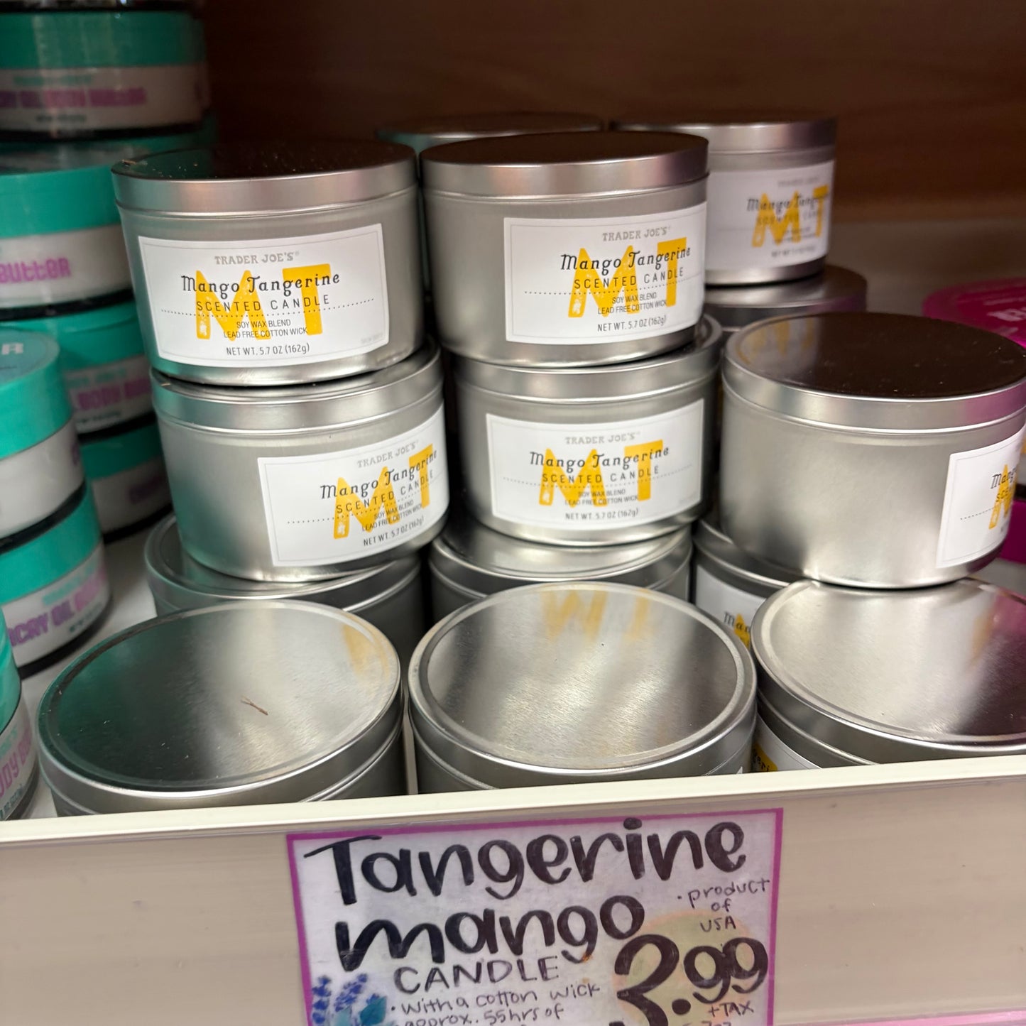 Trader Joe's Mango Tangerine Scented Candle