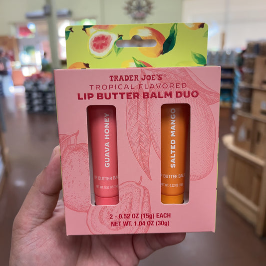 Trader Joe's Tropical Flavored Lip Butter Balm Duo