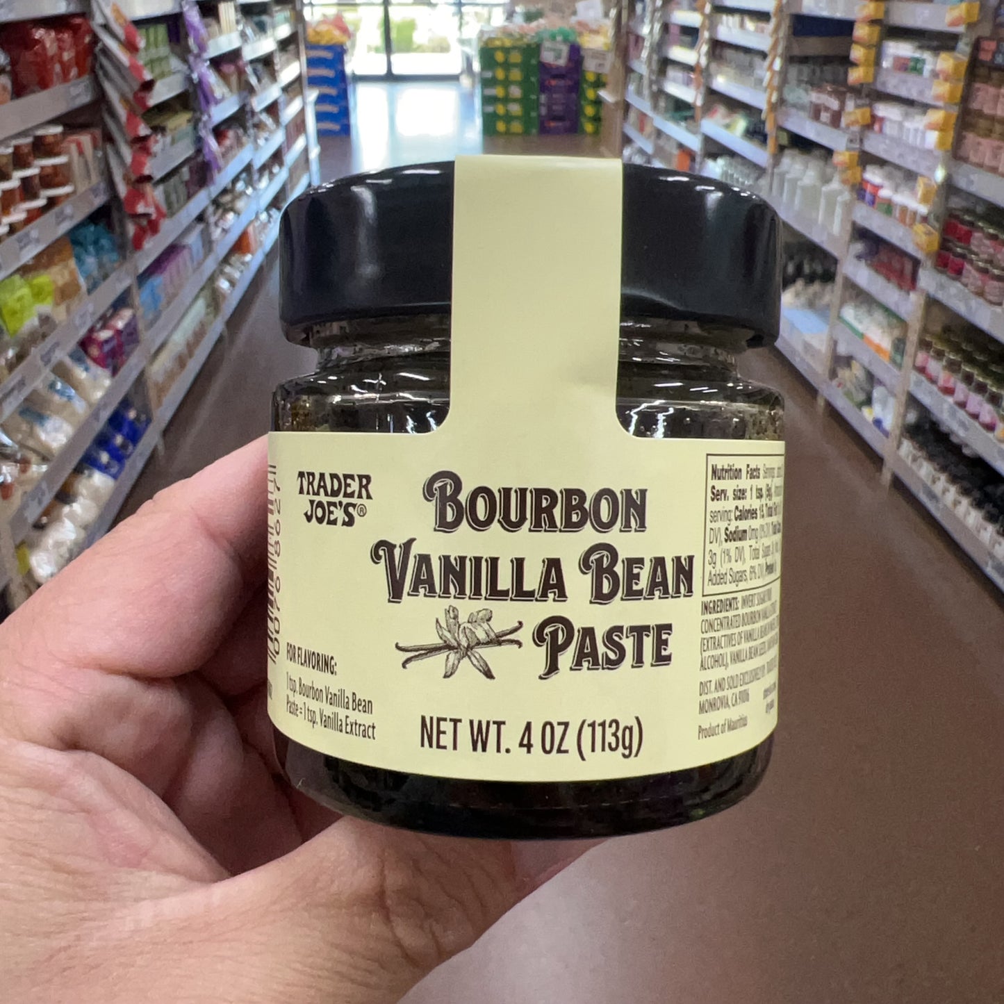 Trader Joe's Bourbon Vanilla Bean Paste Net Wt. 4 oz (113g)