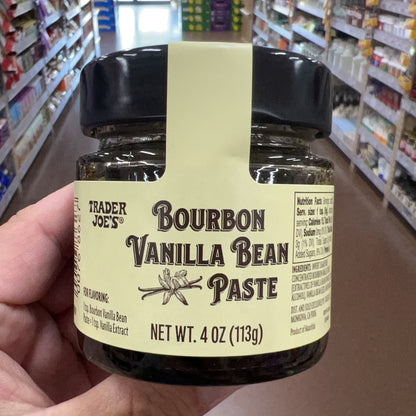 Trader Joe's Bourbon Vanilla Bean Paste Net Wt. 4 oz (113g)