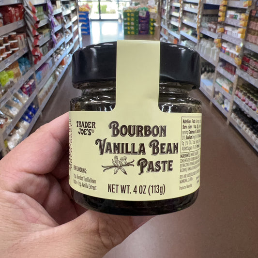 Trader Joe's Bourbon Vanilla Bean Paste Net Wt. 4 oz (113g)