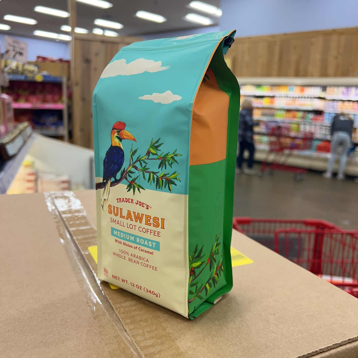 Trader Joe's Sulawesi Small Lot Medium Roast Whole Bean Coffee, 12 oz