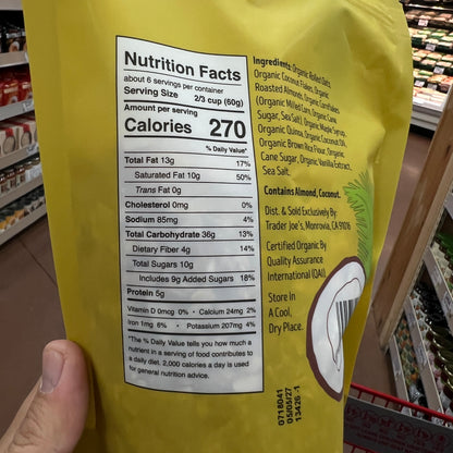 Trader Joe's Organic Toasted Coconut Granola