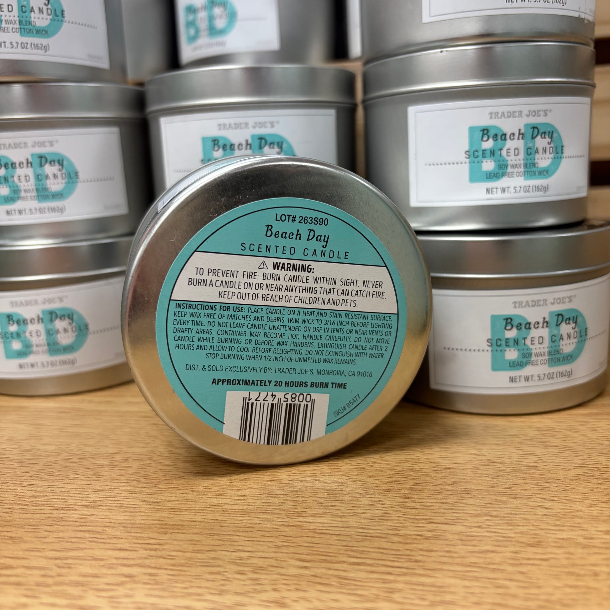 Trader Joe's Beach Day Scented Candle