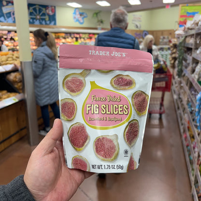 Trader Joe's Freeze Dried Fig Slices Unsweetened Unsulfured 1.76 oz