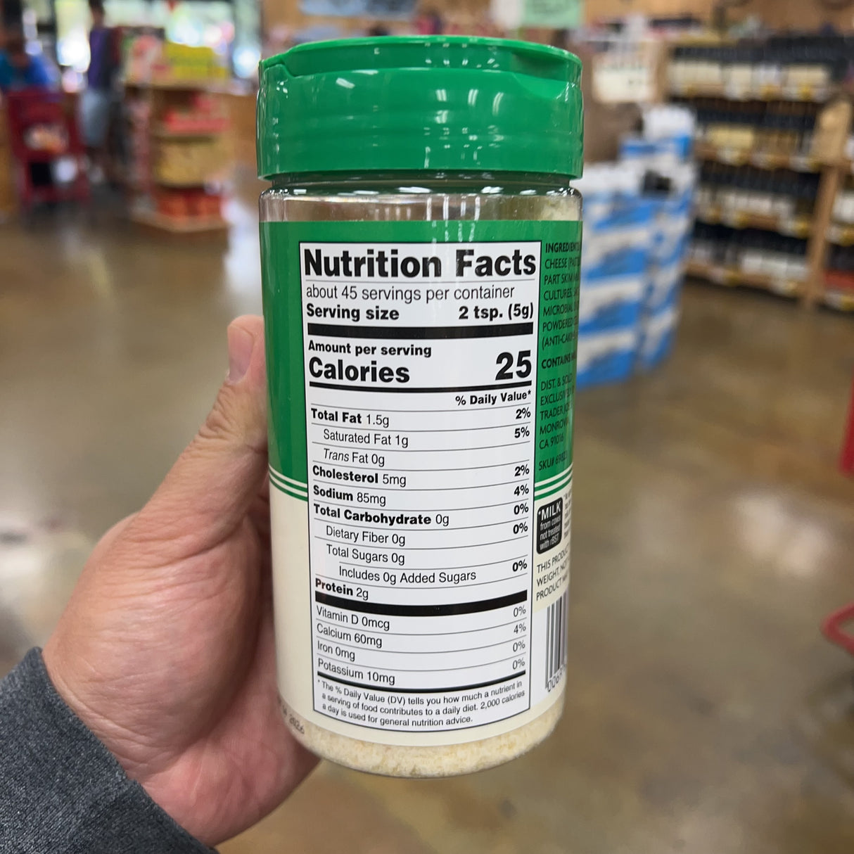 Trader Joe's Grated Parmesan Cheese