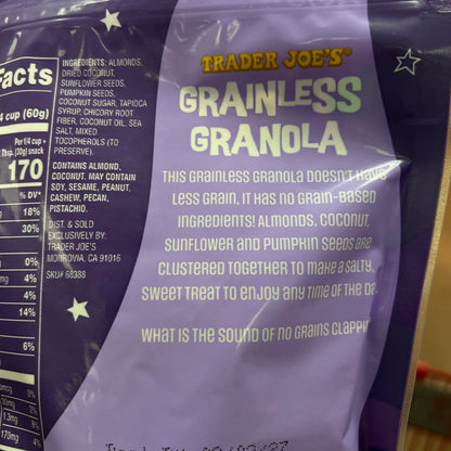 Trader Joe's Grainless Granola, 10 oz