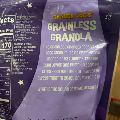Trader Joe's Grainless Granola, 10 oz