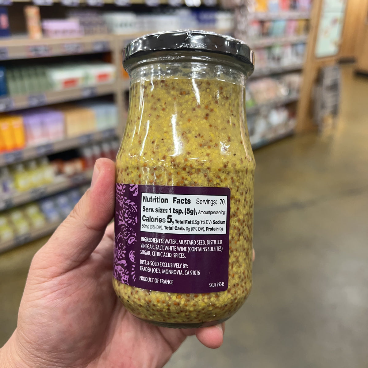 Trader Joe’s Whole Grain Dijon Mustard 12.3 oz - product image 2