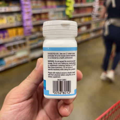 Trader Joe's Chewable Melatonin Peppermint 3 mg 100 Tablets – package detail view 3