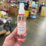 Trader Joe's Rose Water Facial Toner Spray Hydrating Alcohol-Free 4 fl oz 1 PCS