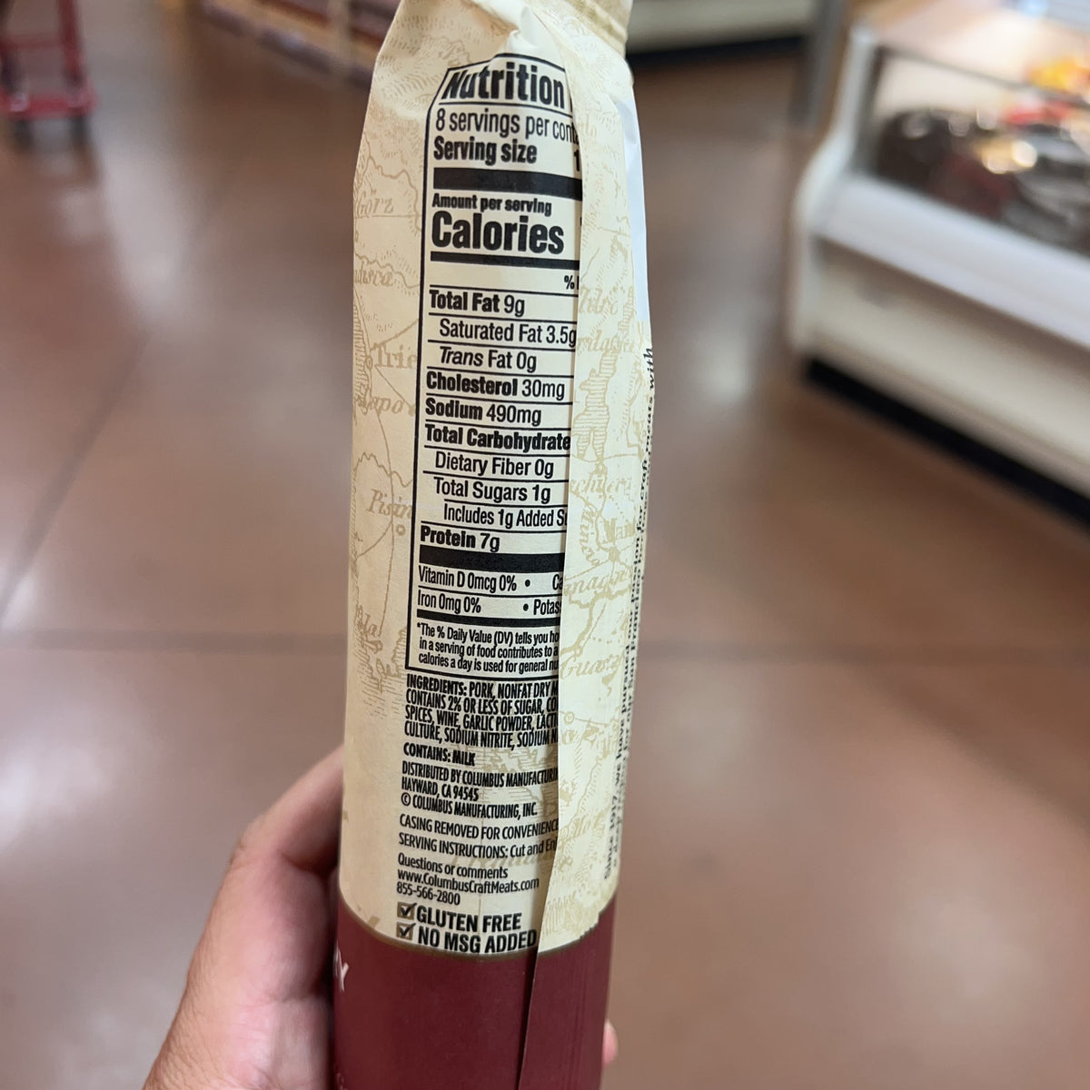 Columbus Italian Dry Salame, California Red Wine & Garlic, 8 oz product image 8