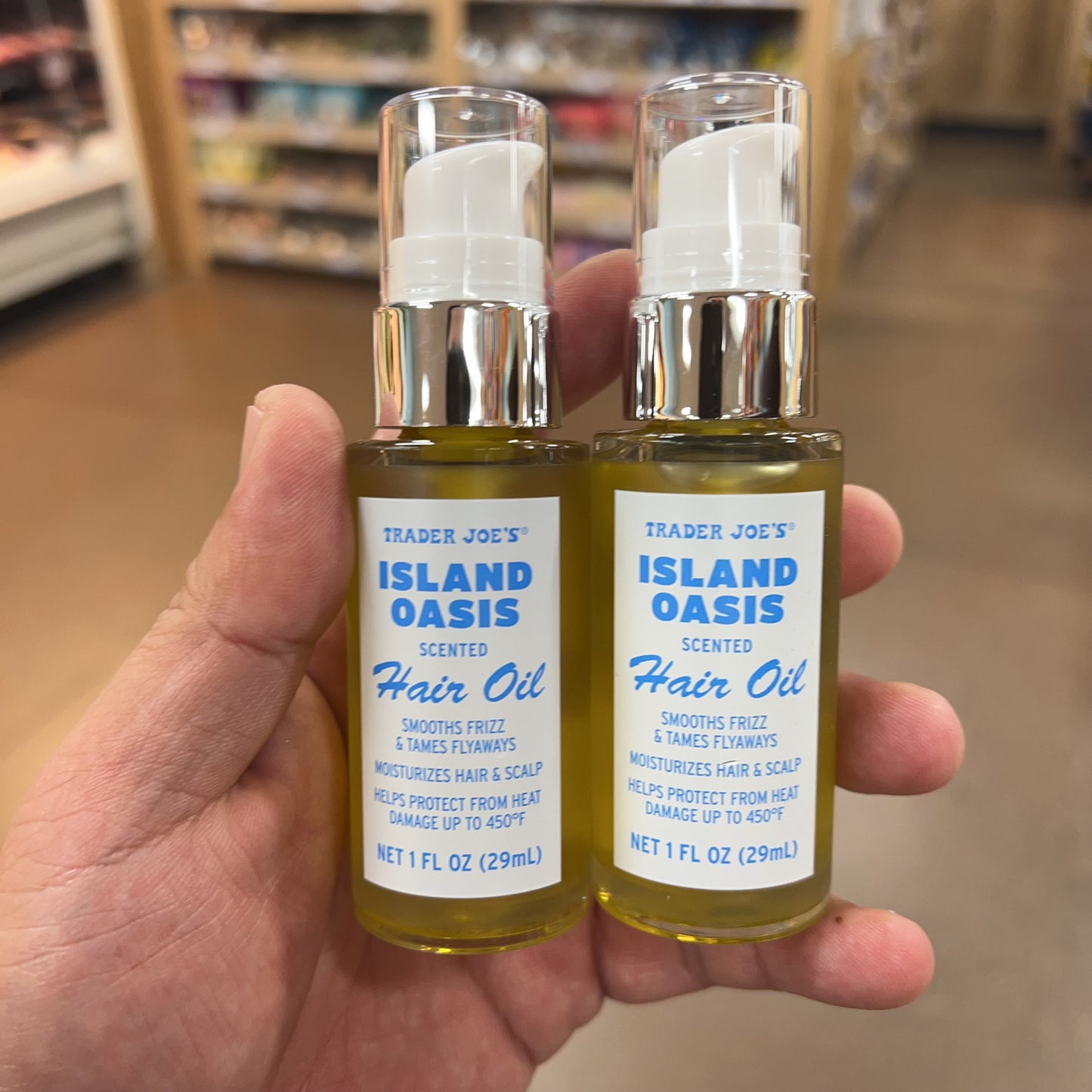 Trader Joe's Island Oasis Scented Hair Oil 1 fl oz (29mL)