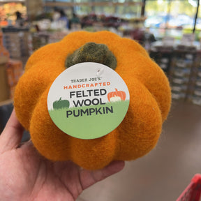 Trader Joe's Handcrafted Felted Wool Pumpkin product image
