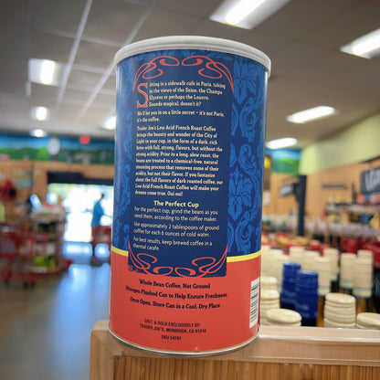 Trader Joe's French Roast Low Acid Whole Bean Coffee Dark Roast 13oz