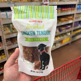 Trader Joe's Smoked Chicken Tenders Dog Treats — package information view