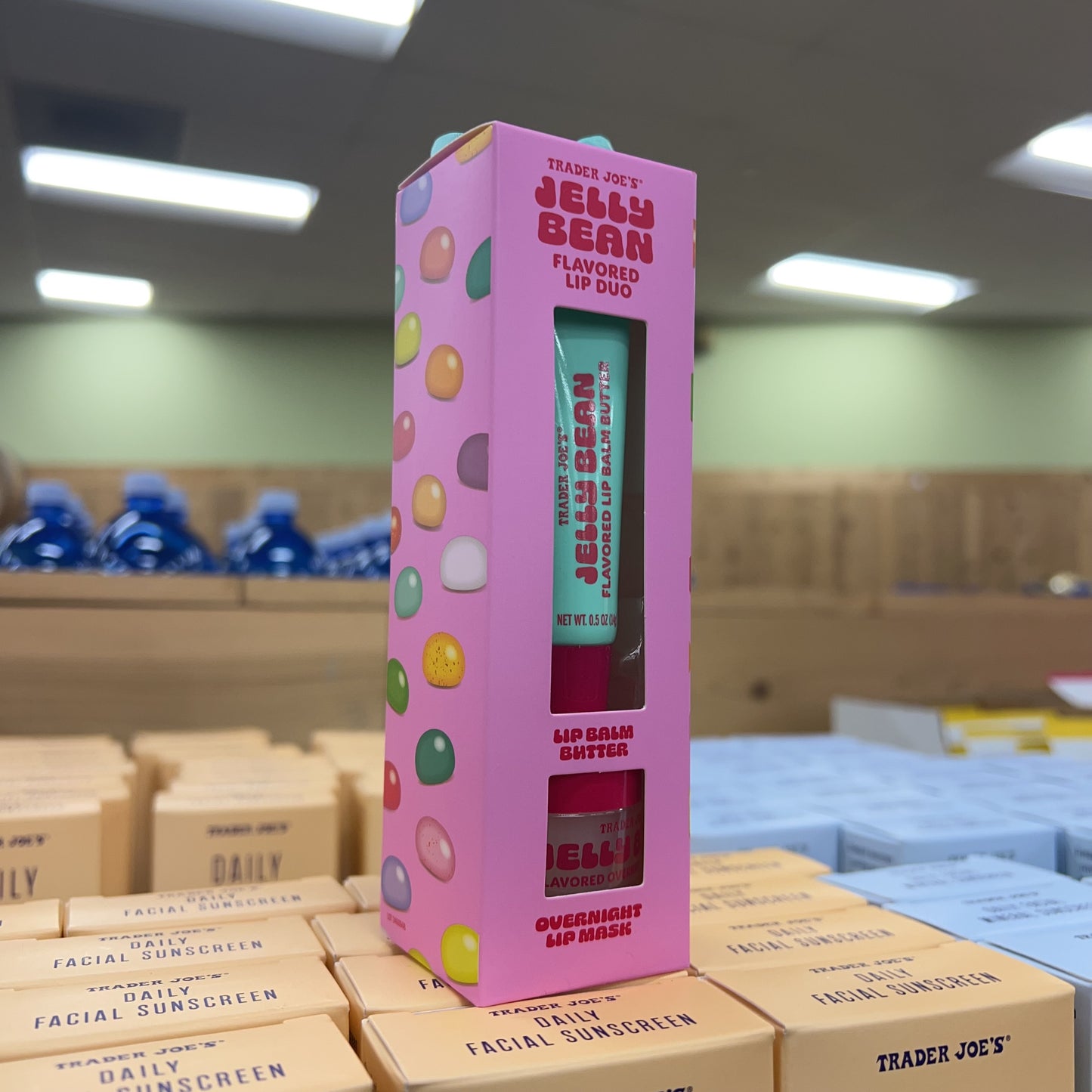 Trader Joe's Jelly Bean Flavored Lip Duo Lip Balm Butter + Overnight Lip Mask