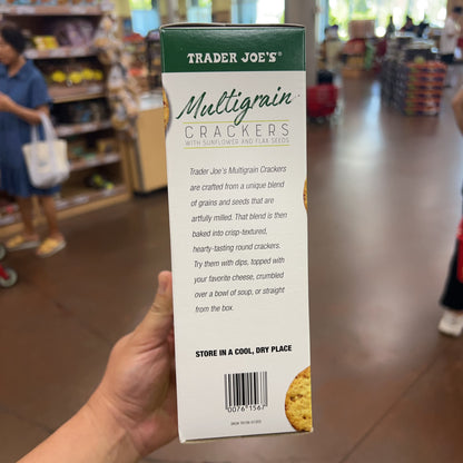 Trader Joe's Multigrain Crackers with Sunflower and Flax Seeds