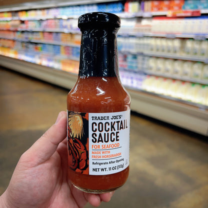 Trader Joe's Cocktail Sauce for Seafood | Fresh Horseradish | Gluten-Free | 11 oz (312g)