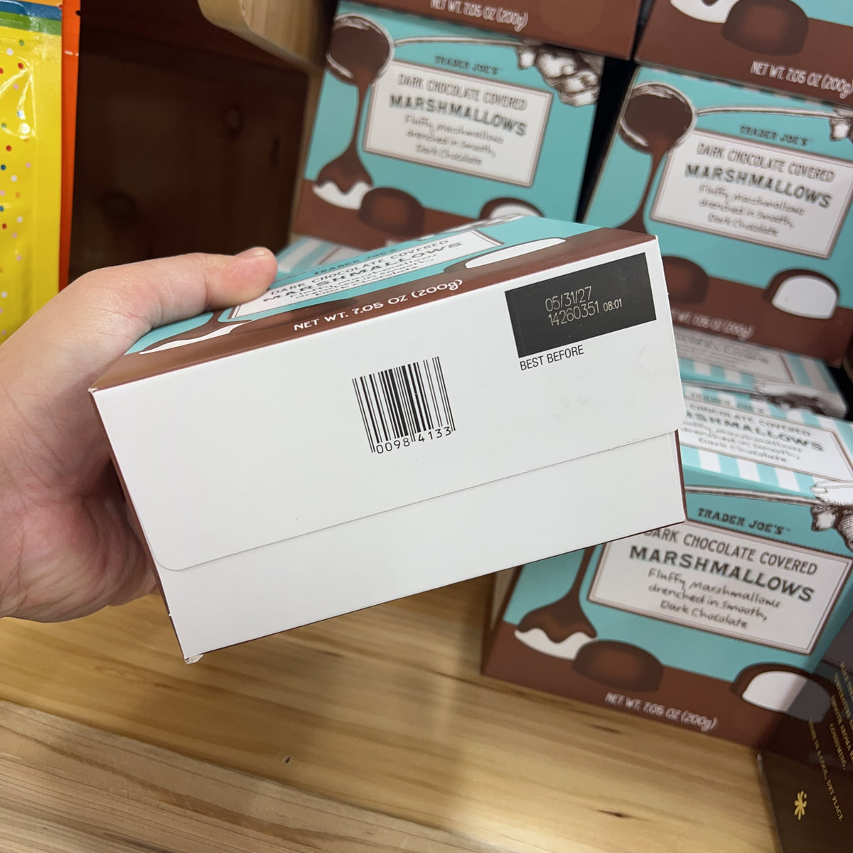 Trader Joe's Dark Chocolate Covered Marshmallows, 7.05 oz product image 9