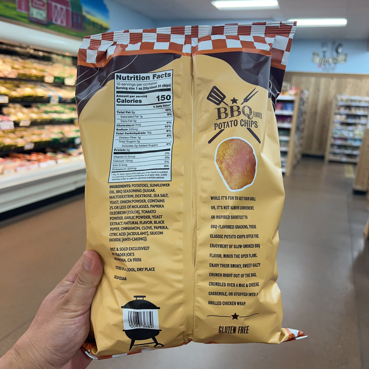 Trader Joe's BBQ Flavored Potato Chips 10 oz product image 2