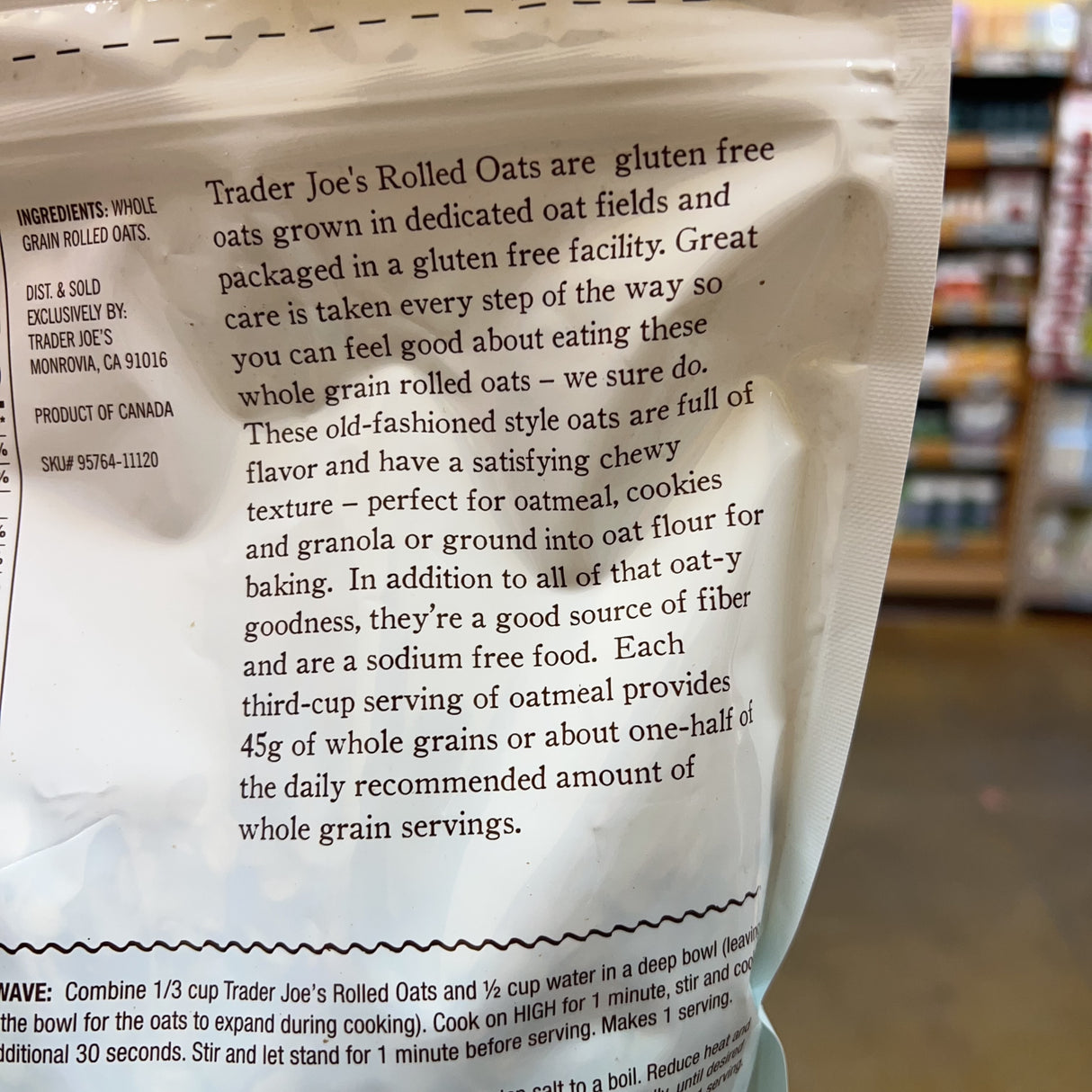 Trader Joe's Rolled Oats