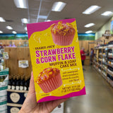 Trader Joe's Strawberry & Corn Flake Muffin & Loaf Cake Mix, 17.71 OZ (502g)