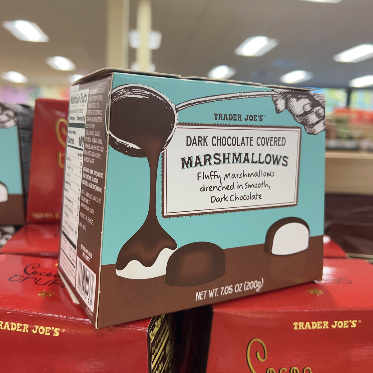Trader Joe's Dark Chocolate Covered Marshmallows, 7.05 oz product image 6