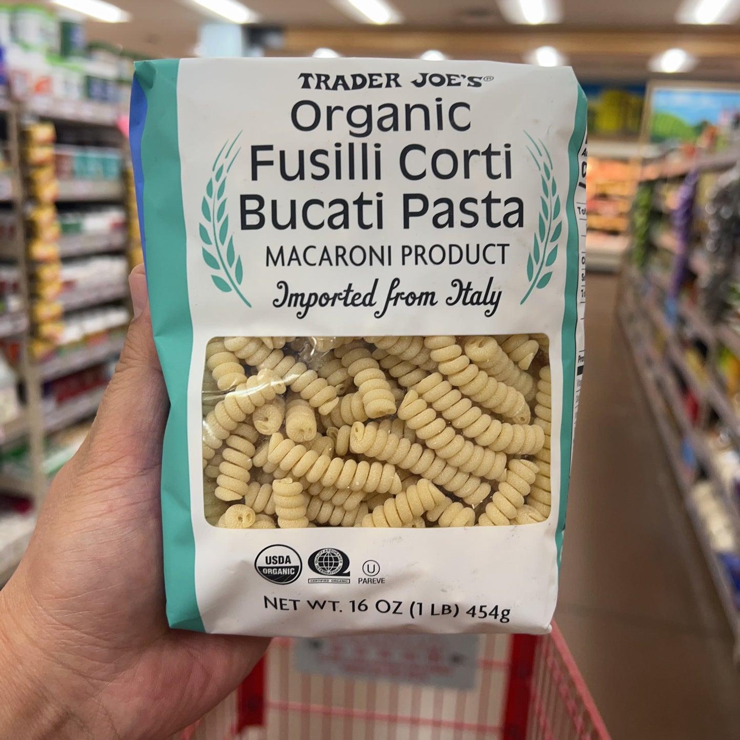 Trader Joe's Organic Fusilli Corti Bucati Pasta 16 oz (1 lb) product image