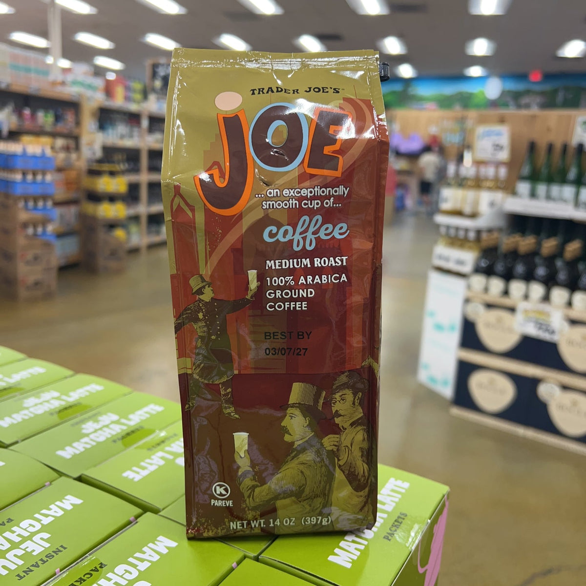 Trader Joe's Joe Medium Roast Ground Coffee 14oz | Kosher, 100% Arabica