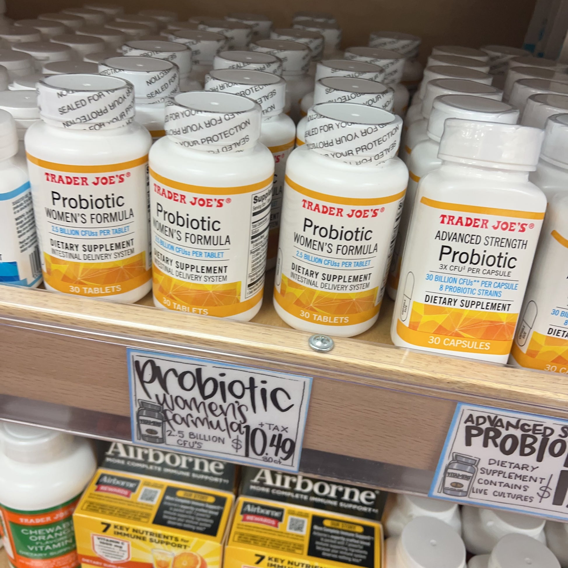 Trader Joe's Probiotic Women's Formula 2.5 Billion CFUs 30 tablets — available for delivery online