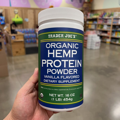 Trader Joe's Organic Hemp Protein Powder Vanilla Flavored 16 oz – package detail view 2