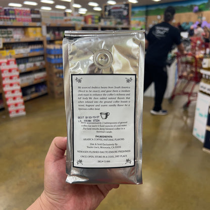 Trader Joe's French Vanilla Coffee Medium Dark Roast Ground 100% Arabica 14 oz