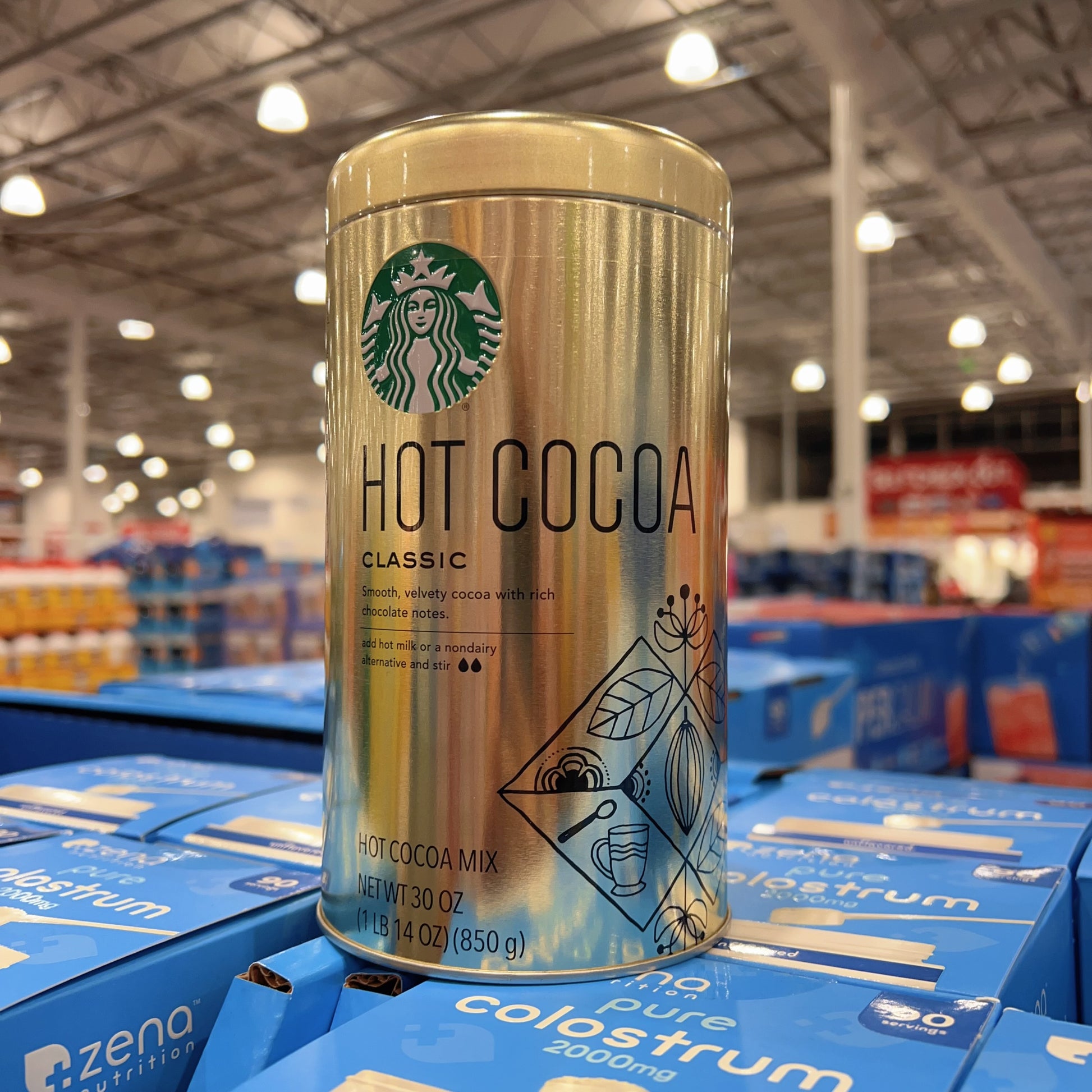 Starbucks Classic Hot Cocoa Mix 30 oz (850g) | ~30 Servings | Kosher Dairy