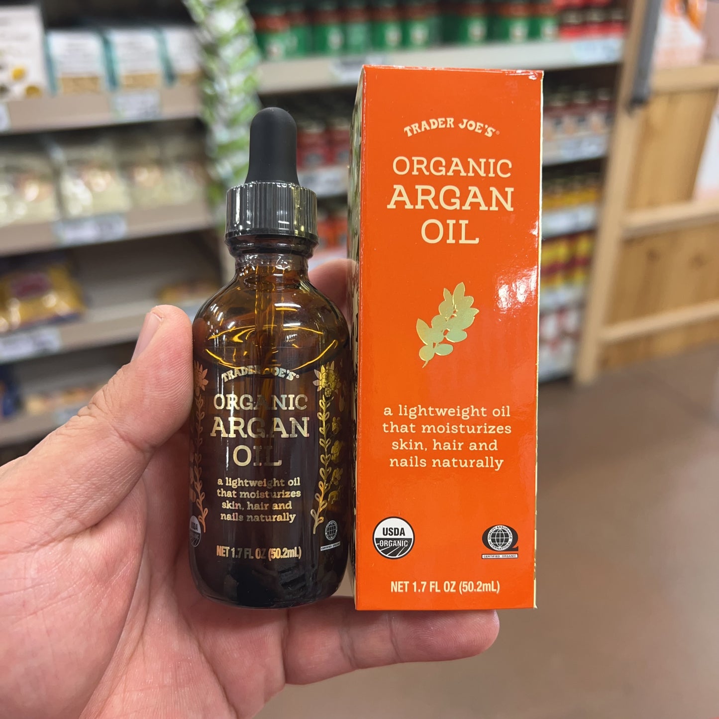 Trader Joe's USDA Certified Organic Argan Oil 1.7 fl oz (50.2mL)