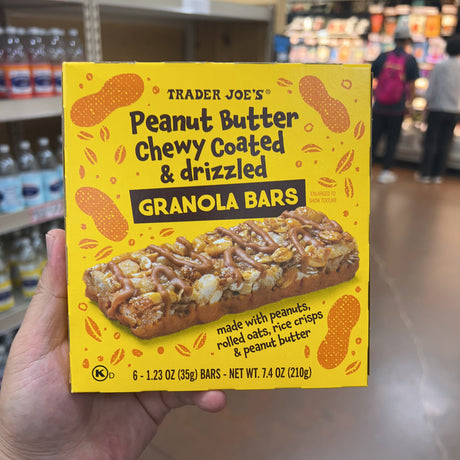 Trader Joe’s Peanut Butter Chewy Coated & Drizzled Granola Bars 6 Pack 7.4 oz product image 5