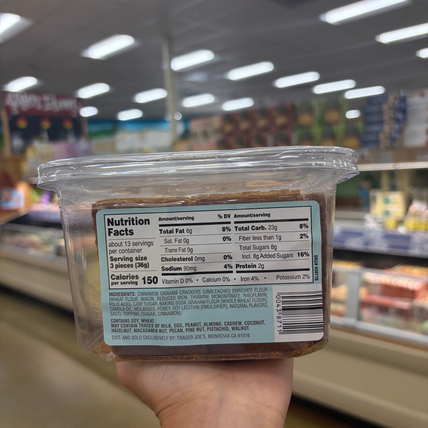Trader Joe's Cinnamon Graham Crackers 16 oz (454g)