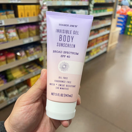 Trader Joe's Invisible Gel Body Sunscreen SPF 40 Broad Spectrum 5 fl oz