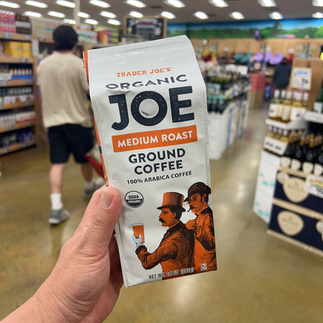 Trader Joe's Organic Joe Medium Roast Ground Coffee USDA Organic 100% Arabica 14 oz